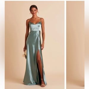Birdy Grey bridesmaid dress- Jay Satin sea glass